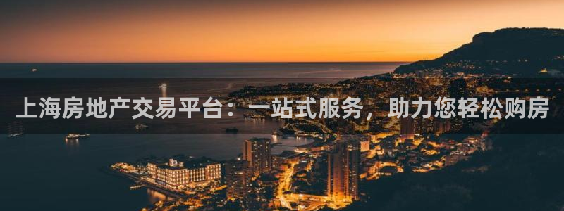 风暴娱乐客服：上海房地产交易平台：一站式服务，助力您轻松购房