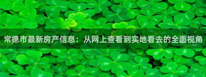 风暴娱乐记：常德市最新房产信息：从网上查看到实地看去的全面视