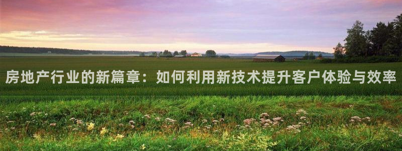 风暴娱乐提现：房地产行业的新篇章：如何利用新技术提升客户体验