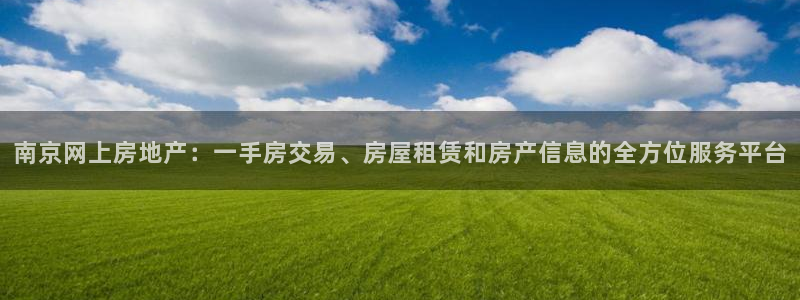 菲律宾风暴娱乐集团：南京网上房地产：一手房交易、房屋租赁和房