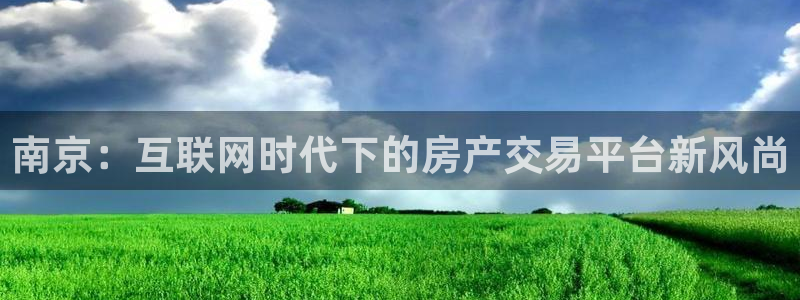 风暴娱乐右5指尖：南京：互联网时代下的房产交易平台新风尚