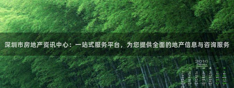 风暴娱乐官网开户：深圳市房地产资讯中心：一站式服务平台，为您