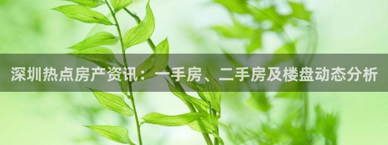 风暴娱乐乃六七五一38：深圳热点房产资讯：一手房、二手房及楼