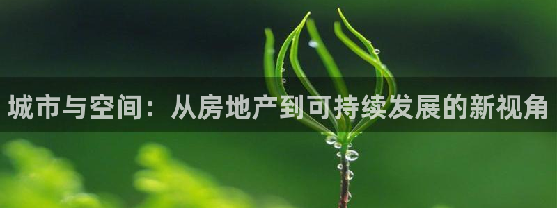 风暴娱乐有5指尖：城市与空间：从房地产到可持续发展的新视角