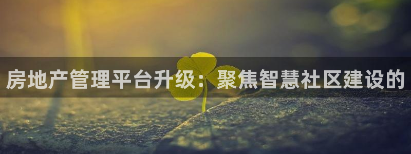风暴娱乐首页：房地产管理平台升级：聚焦智慧社区建设的