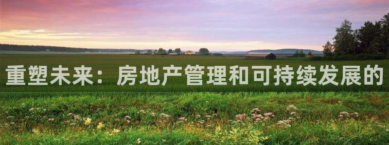 风暴娱乐官方网站：重塑未来：房地产管理和可持续发展的