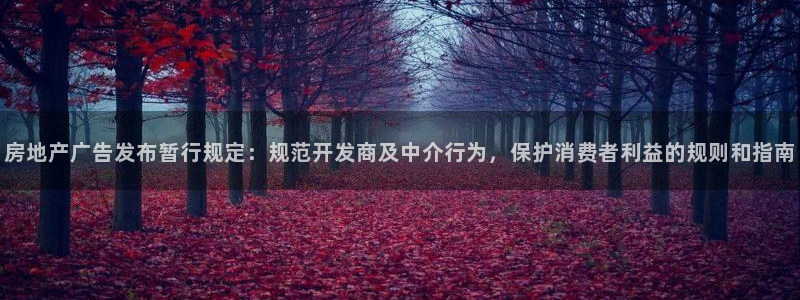 风暴娱乐乃六七五一38：房地产广告发布暂行规定：规范开发商及