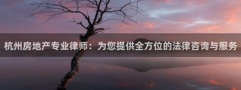 风暴娱乐号：杭州房地产专业律师：为您提供全方位的法律咨询与服