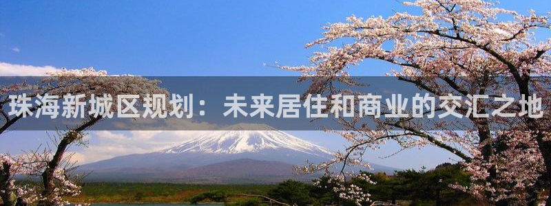 风暴娱乐去人l8888：珠海新城区规划：未来居住和商业的交汇