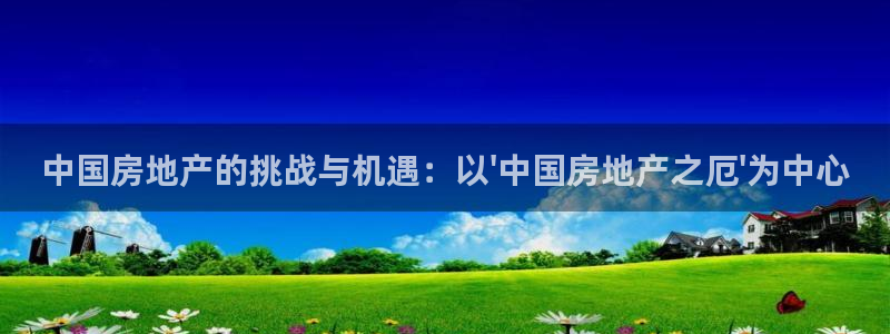 风暴娱乐主管是谁：中国房地产的挑战与机遇：以\'中国房地产之