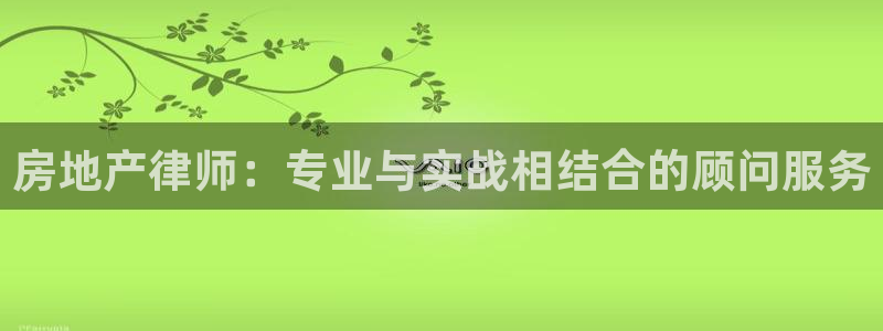 风暴娱乐乃六七五一38：房地产律师：专业与实战相结合的顾问服